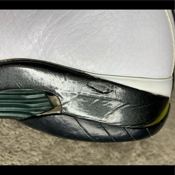 1999 Air Jordan 14 Women’s size 9 Oxidized green Nike retro og white wmns shoes - Picture 6 of 15